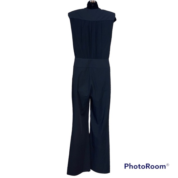 Bebe Satin Sleeveless Romper Jumpsuit - Picture 3 of 4